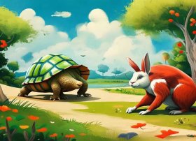 绘本故事绘画作品（绘本故事绘画作品龟兔赛跑）