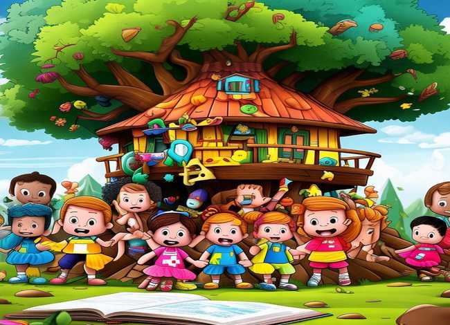 儿童英语故事插画（英语读物卡通儿童插画故事图片）