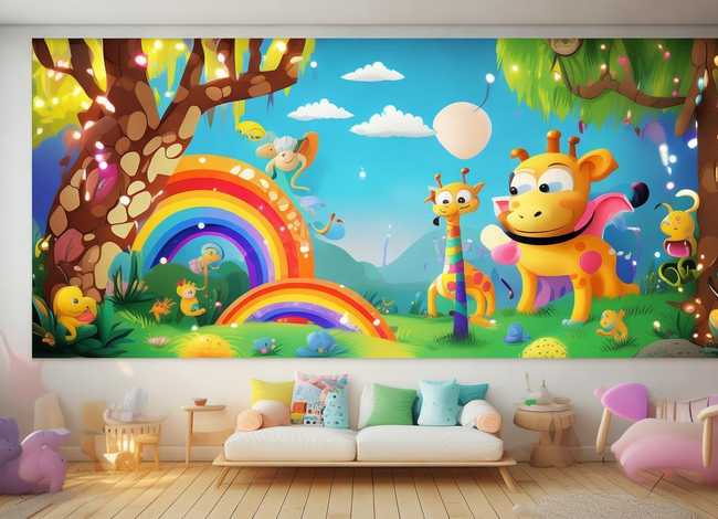 儿童房动物世界；动物世界 幼儿