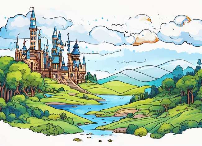 王国简笔画简单又漂亮 王国简笔画简单又漂亮图片