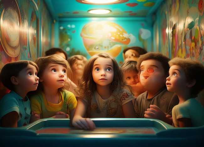 儿童动画故事精选电梯 - 电梯小故事画画