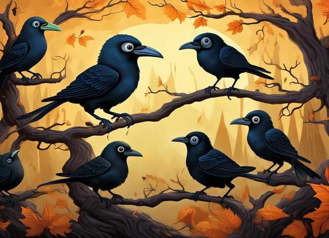 儿童故事七只乌鸦的故事、幼儿故事七只乌鸦
