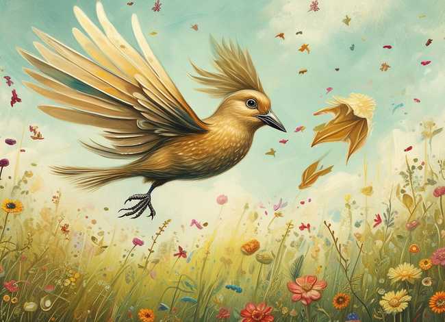 小鸟和风孩子 儿童故事 - 小鸟和风儿当作人来写真有趣我也会写这样的句子