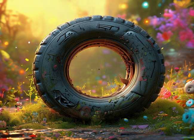 老轮胎故事绘本 - 老轮胎故事绘本图片