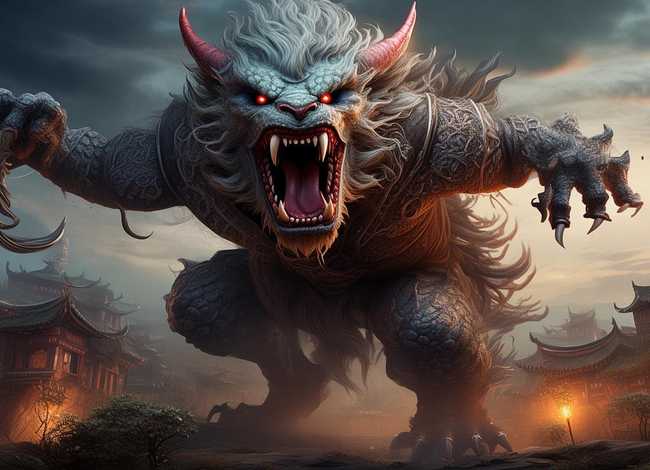 年兽故事绘本；年兽故事绘本完整图片10张