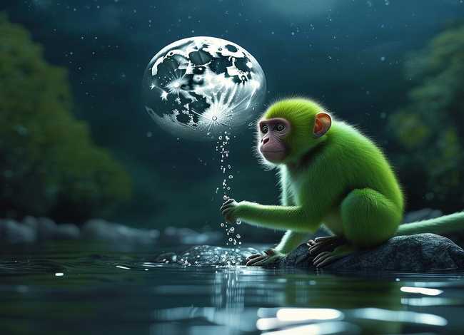 故事 猴子;故事猴子捞月亮 故事 猴子;故事猴子捞月亮