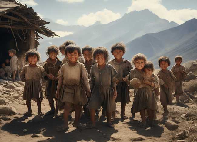 山区贫困儿童图片 - 山区贫困儿童图片高清