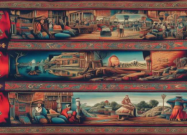 连环画9张故事简笔画 - 连环画9张故事简笔画一副壮锦