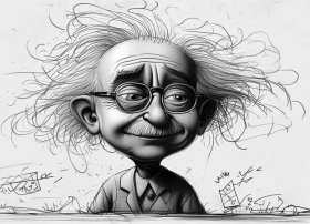 爱因斯坦的图画简笔画 - 爱因斯坦的图画简笔画怎么画