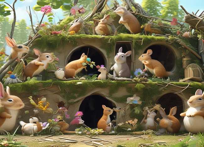 儿童故事小动物造房子；小动物造房子的故事