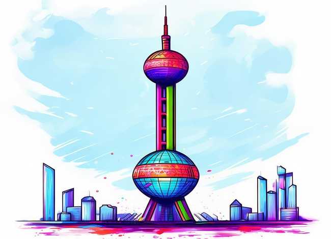 东方之门儿童画简笔画；东方之门儿童画 简笔画