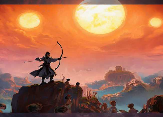 后羿射日儿童故事带注音可打印（后羿射日故事带拼音）