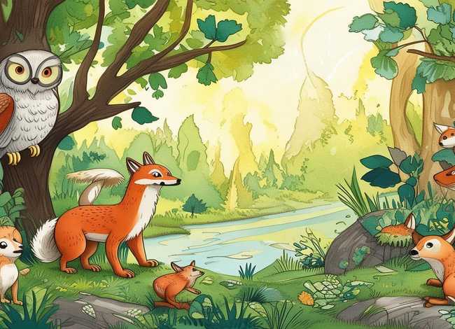 动物故事绘画作品，动物故事绘画作品图片