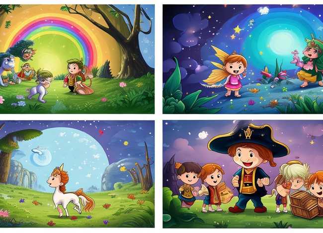 儿童故事图片大全简单漂亮 儿童故事画图片4幅简单
