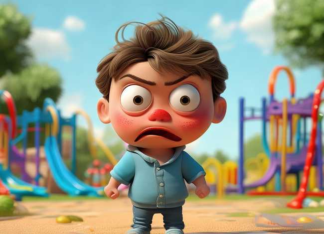 小孩爱生气的故事；小孩爱生气的故事视频