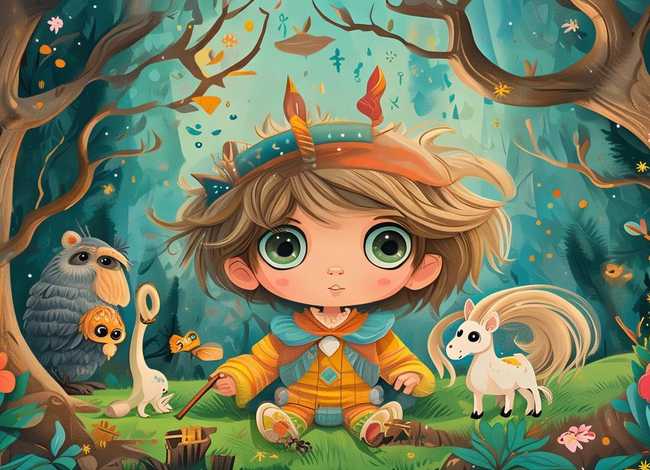 童话故事绘画图片，童话故事绘画作品图片幼儿园