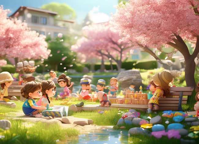 春天的故事儿童故事完整版，春天的故事幼儿绘画