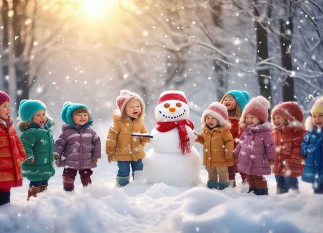 雪花儿童故事图片 雪花儿童画图片