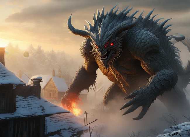 年兽的故事简短版 - 年兽的故事简短版图片