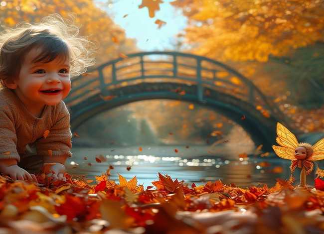 落叶编故事 用落叶画编个小故事