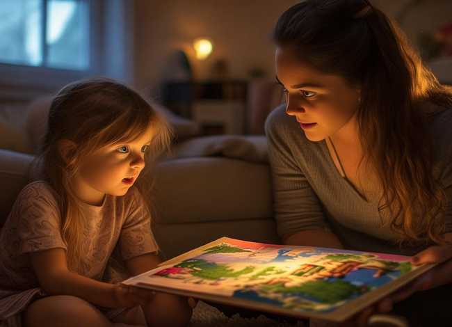 妈妈讲故事小学生（妈妈讲故事小学生看图写话）