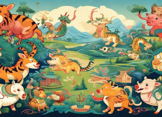 儿童版十二生肖的故事完整版，十二生肖故事幼儿