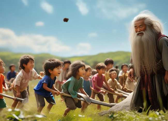 儿童故事愚公移山好词好句、寓言故事愚公移山好词好句