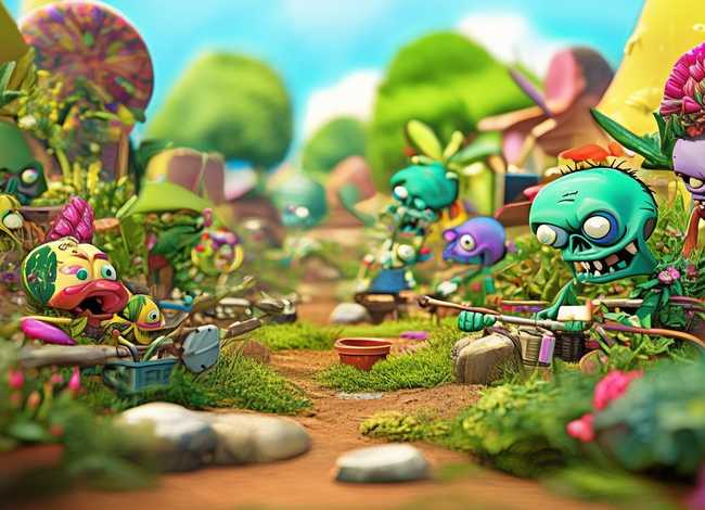 植物大战僵尸儿童画 植物大战僵尸幼儿画