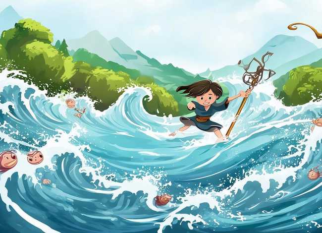 大禹治水的故事儿童版神话故事，少儿神话故事大禹治水