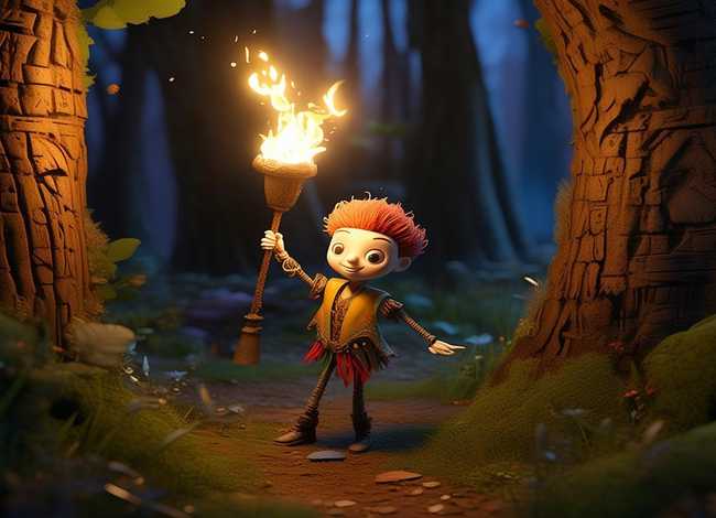 木偶奇遇记绘本故事；木偶奇遇记绘本故事举火把