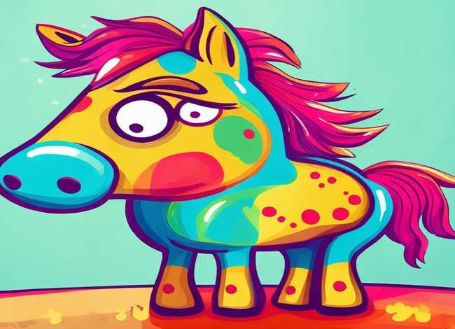 马的儿童画 马的儿童画画图片大全