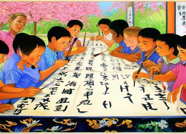 儿童书法小故事全集，少儿书法小故事