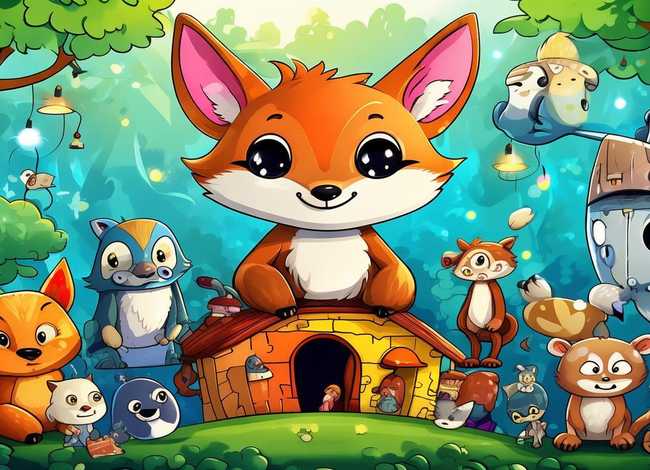 儿童动物故事书插画 - 动物故事插画图片大全图片