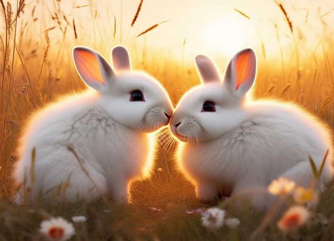 2只兔子的故事、2只兔子的故事图片