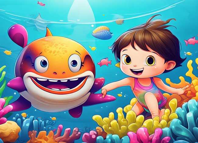 儿童0-3岁早教故事鲨鱼，幼儿故事鲨鱼笑笑