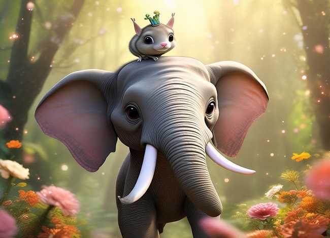 大象和老鼠的故事儿童版、大象和老鼠的创意故事