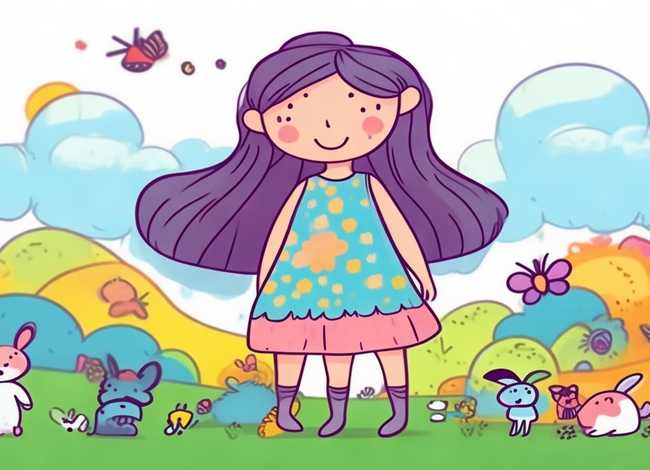 儿童漫画图片大全、儿童漫画图片大全 简笔画 少女