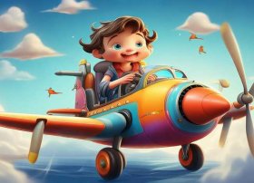 飞机故事儿童英文版、飞机儿童英语