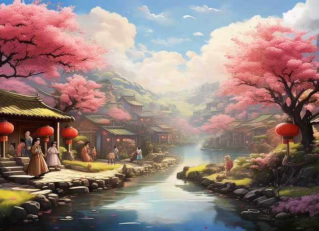 桃花源的故事绘本故事（桃花源的故事蔡皋绘本电子版）