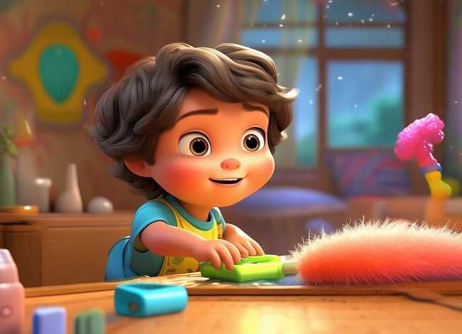 儿童自己做家务的图片 - 儿童自己做家务的图片卡通