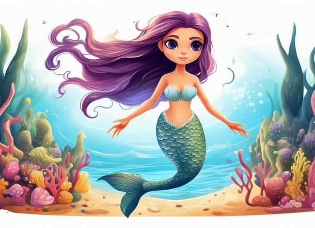 儿童睡前故事文字版图片；儿童睡前故事文字版图片美人鱼