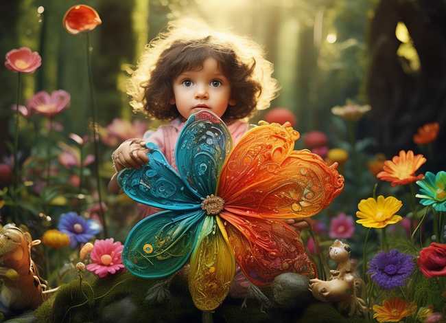 儿童故事七色花二年级，二年级七色花绘本故事四张