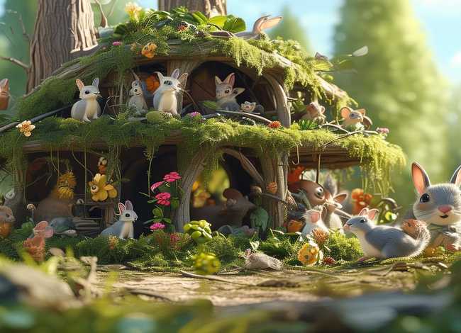 儿童故事小动物造房子；小动物造房子的故事