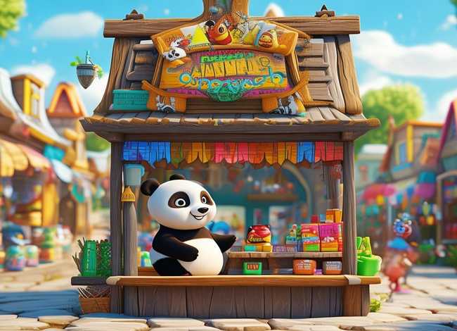 儿童故事熊猫开商店、熊猫开商店的故事