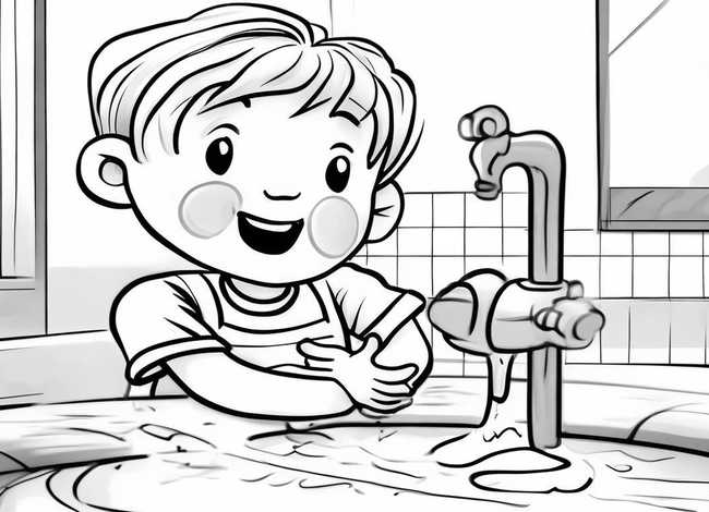 儿童讲卫生图片，儿童讲卫生图片简笔画