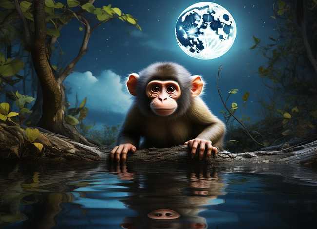 小故事猴子捞月（小故事猴子捞月亮）
