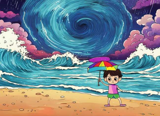 儿童关于台风的故事（关于台风的绘本故事）