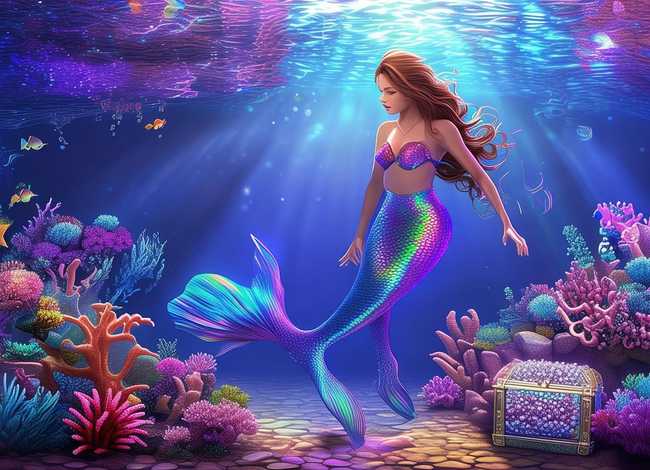 海底美人鱼的童话故事（海底世界美人鱼的故事）