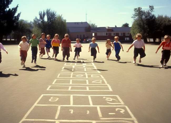 80年代儿童游戏，80年代儿童游戏跳房子