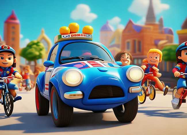 儿童警察警车故事视频，儿童警察车动画片